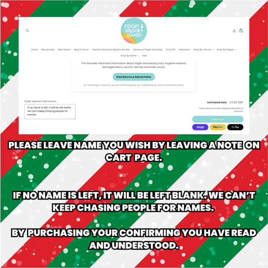 Personalised Christmas Labels 10pk
