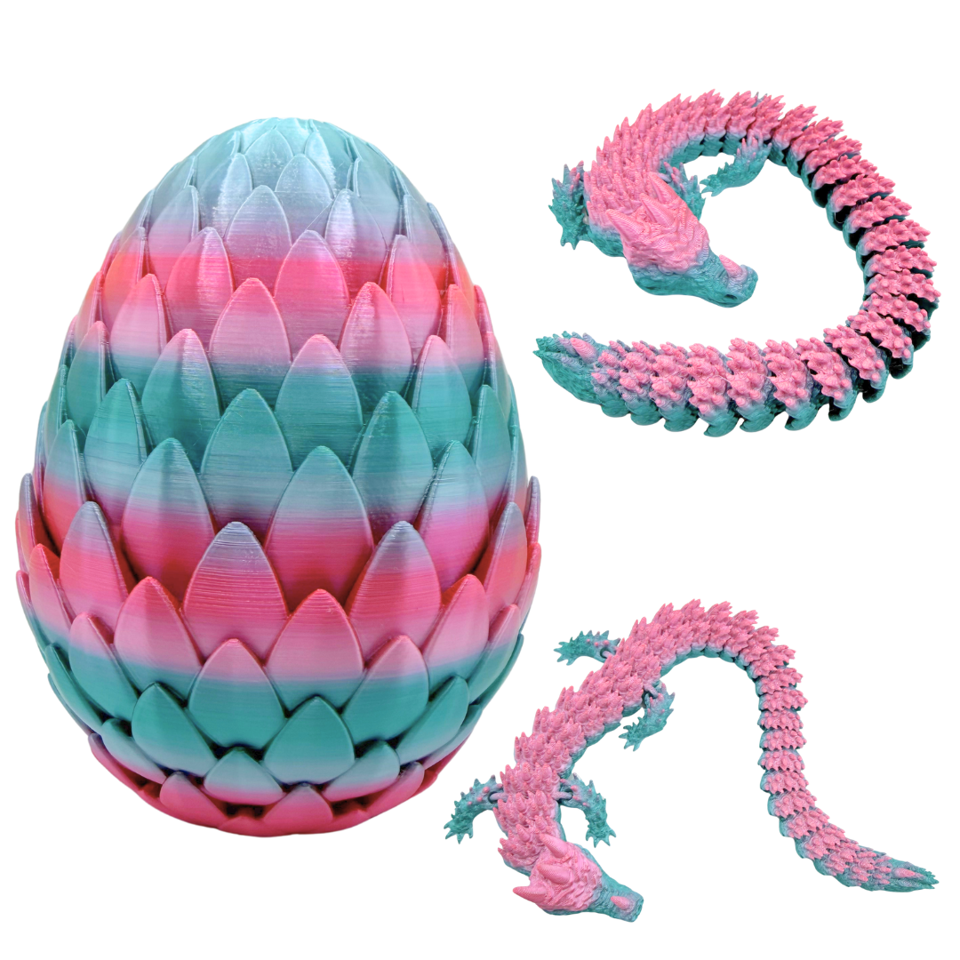 3D Printed Dragon & Dragon Egg