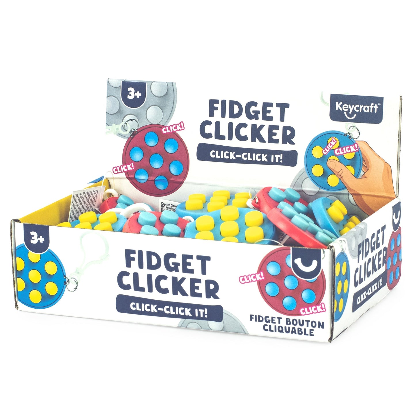 Popping Clicker Fidget Keyring