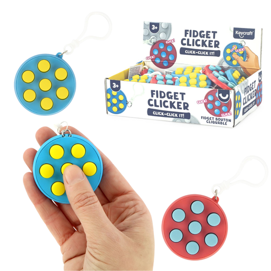 Popping Clicker Fidget Keyring