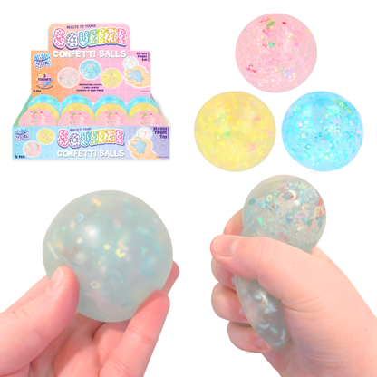 Squeezy Confetti Gel Ball