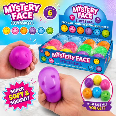 Mystery Face Emotions Squish Ball