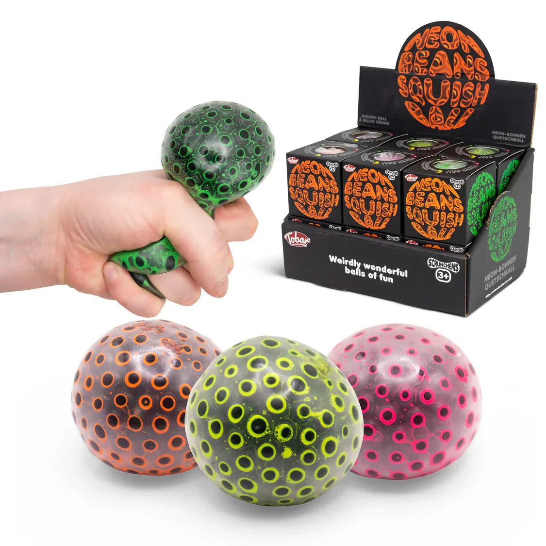 Scrunchems Neon Beans Squish Ball