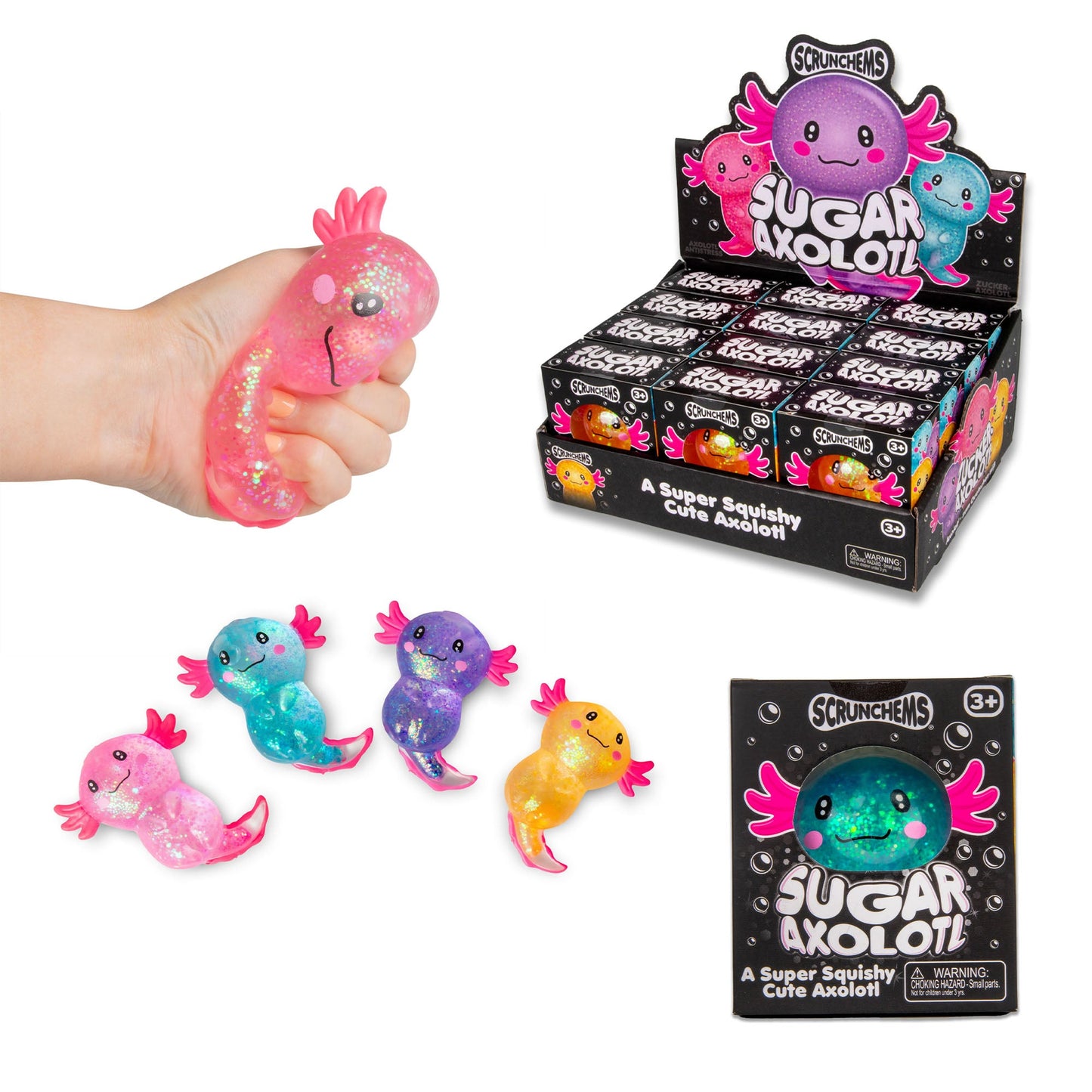 Scrunchems Sugar Axolotl Squishy