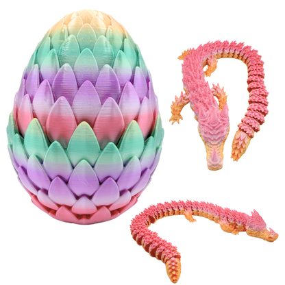 3D Printed Dragon & Dragon Egg