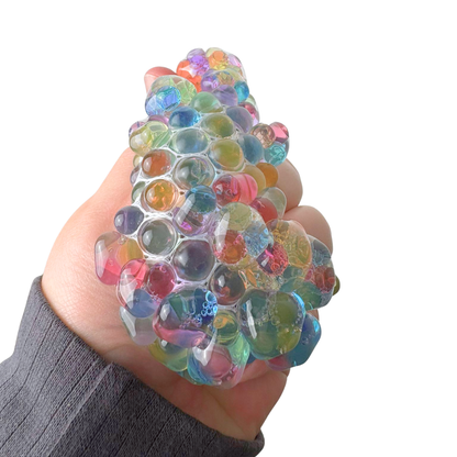 Mesh-Covered Orb Squishy Sensory Ball