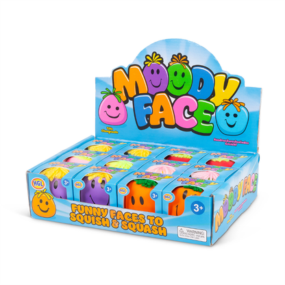 HGL Moody Faces Squishy Stress Ball