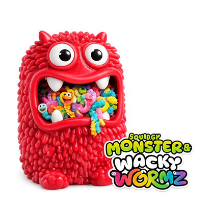 Squidgy Monster & Wacky Wormz Sensory Squish Toy