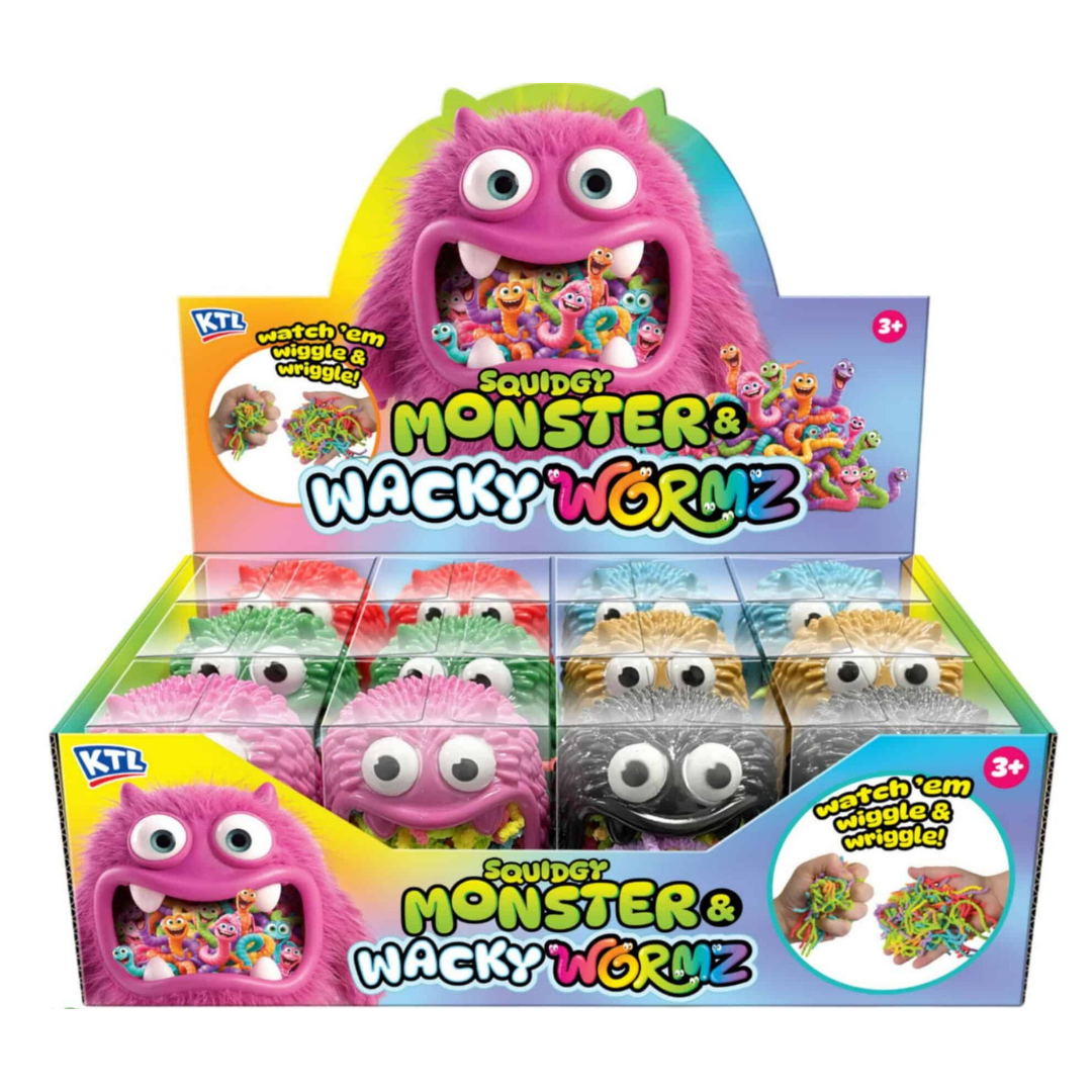 Squidgy Monster & Wacky Wormz Sensory Squish Toy