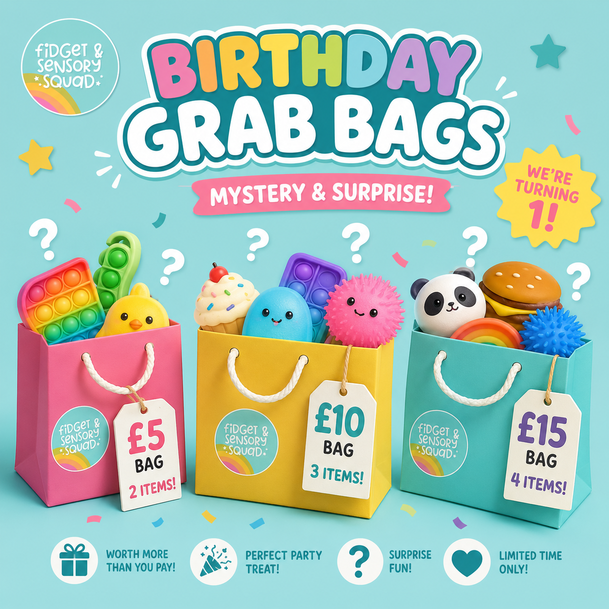 Fidget & Sensory Squad Birthday Grab Bag