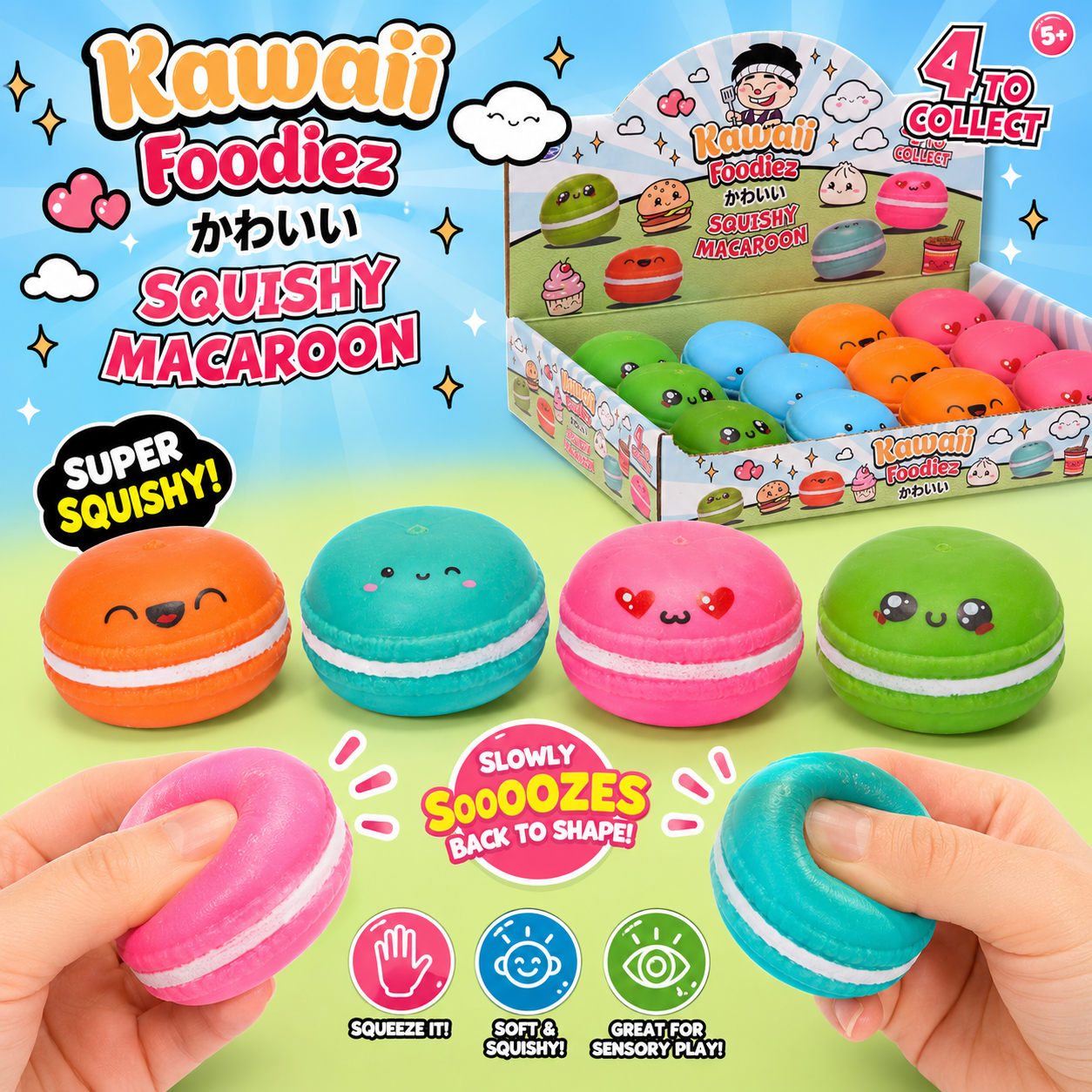 Kawaii Foodiez Squishy Macaroon
