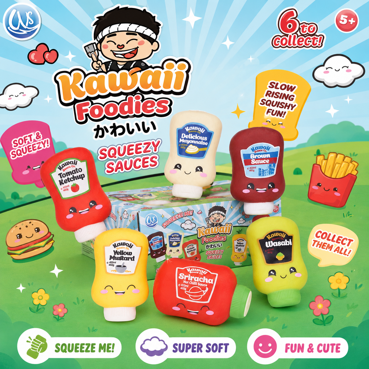 Kawaii Foodies Squeezy Sauces