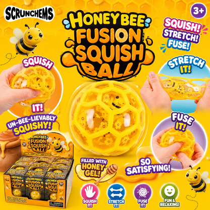 Scrunchems Honeybee Fusion Squish Ball