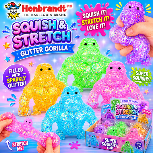 Squish & Stretch Glitter Gorilla