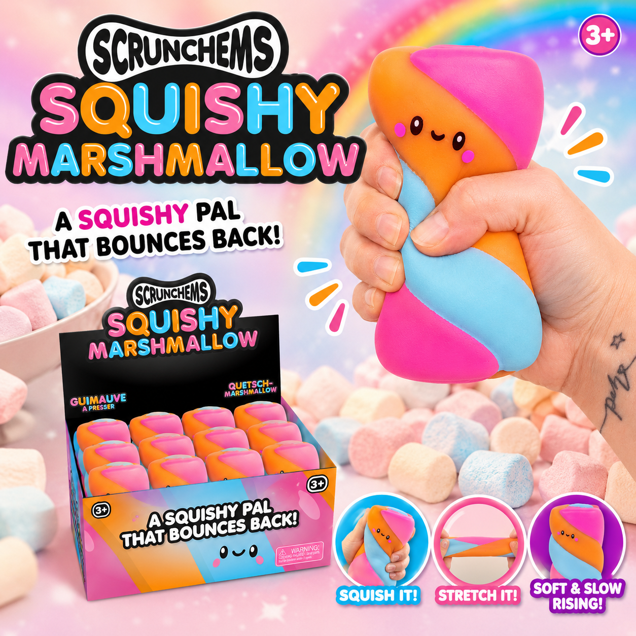 Scrunchems Squishy Marshmallow