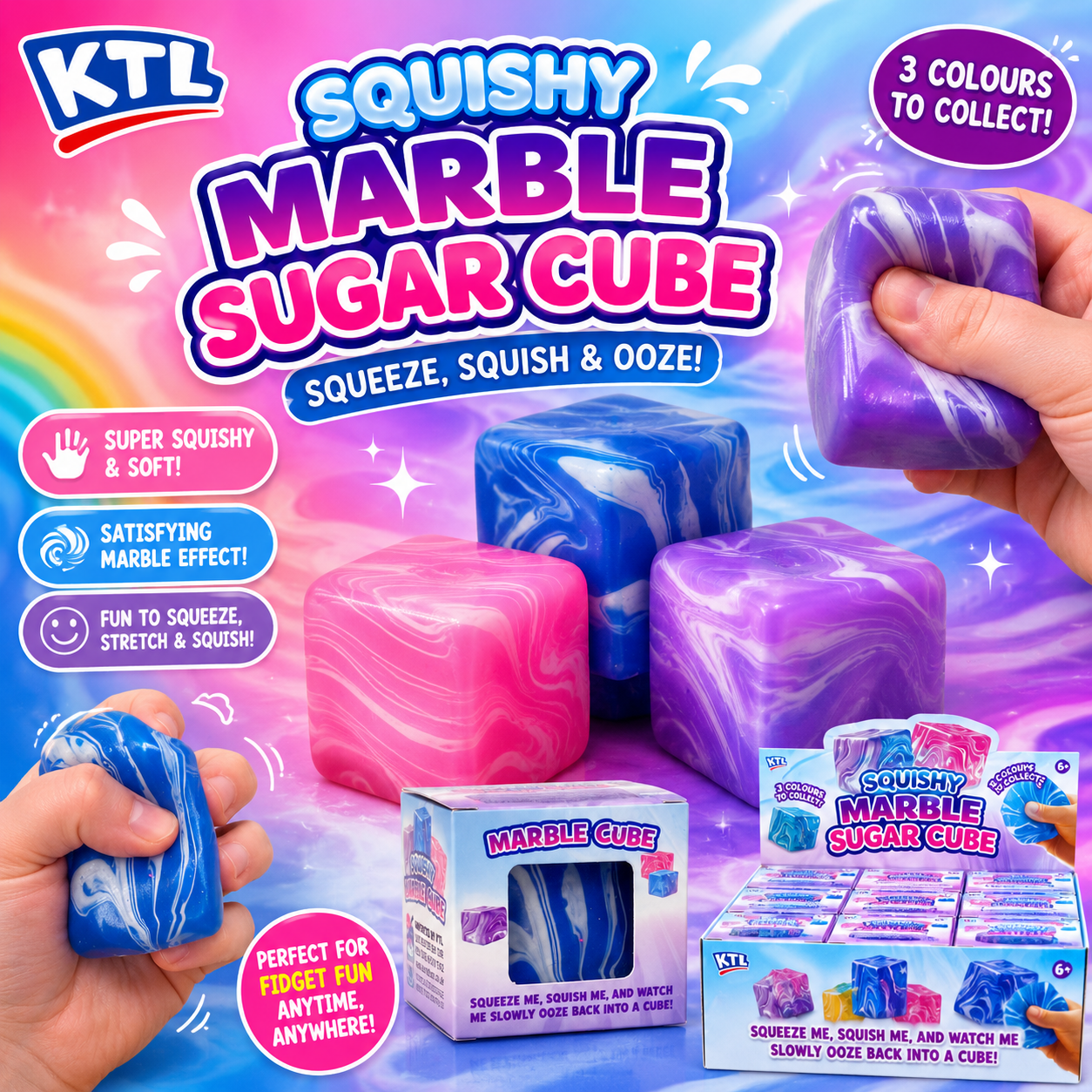 Squishy Marble Sugar Cube