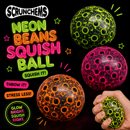 Scrunchems Neon Beans Squish Ball