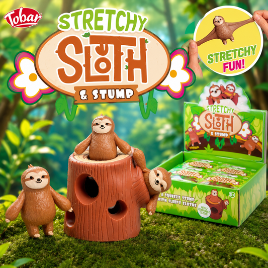 Stretchy Sloth In Stump