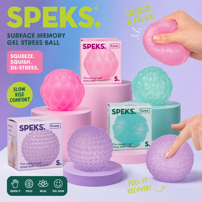 Speks Surface Memory Gel Stress Ball