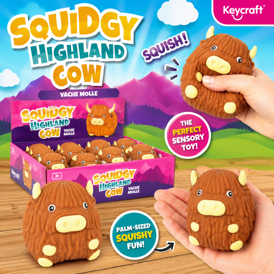 Squidgy Highland Cow Sensory Toy