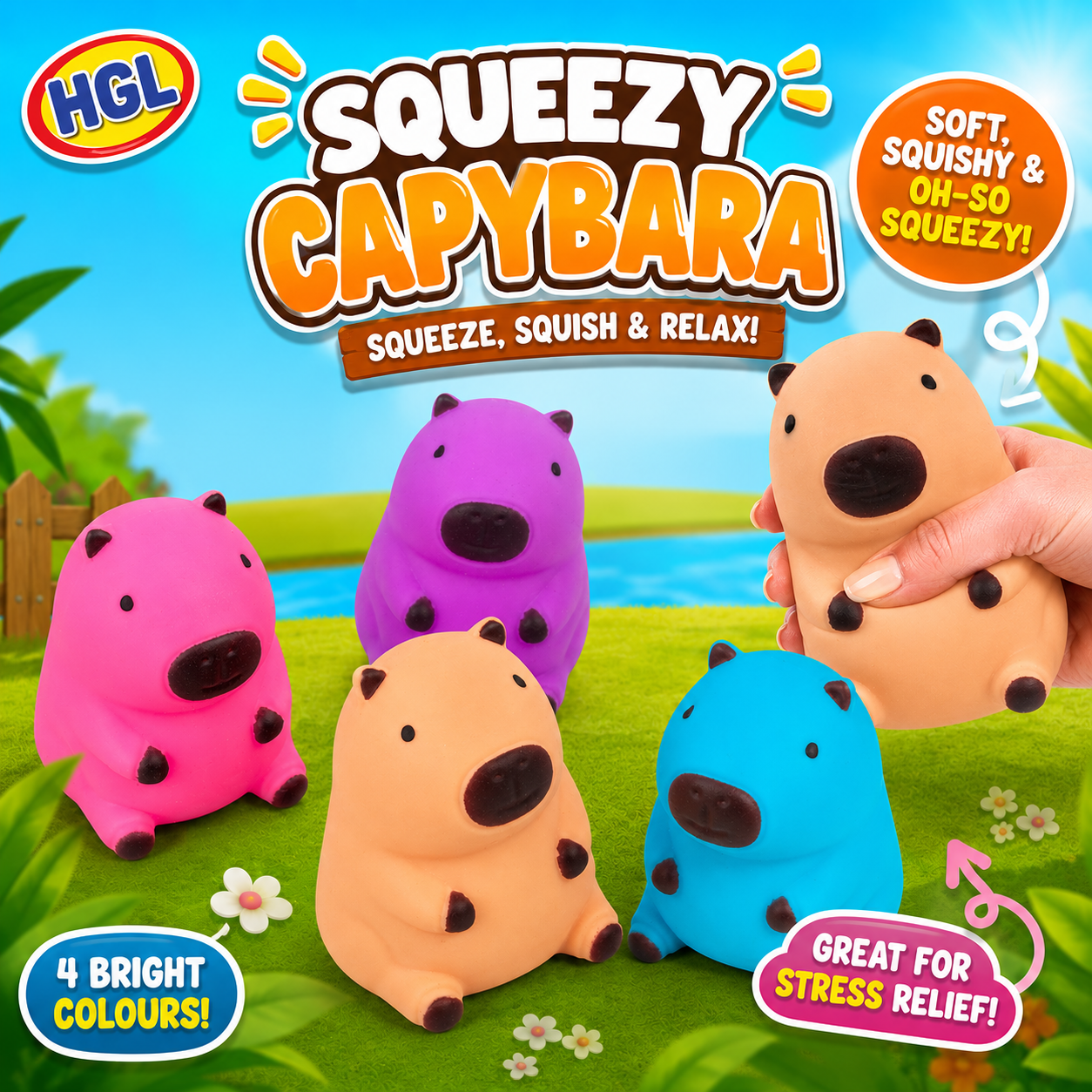 Squishy Foam Filled Capybara Sensory Toy