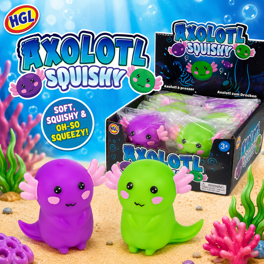 Squishy Foam Filled Axolotl Sensory Toy