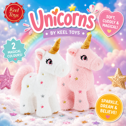 Keeleco Unicorn Soft Plush Toy 16cm