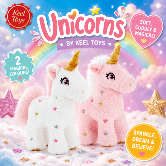 Keeleco Unicorn Soft Plush Toy 16cm