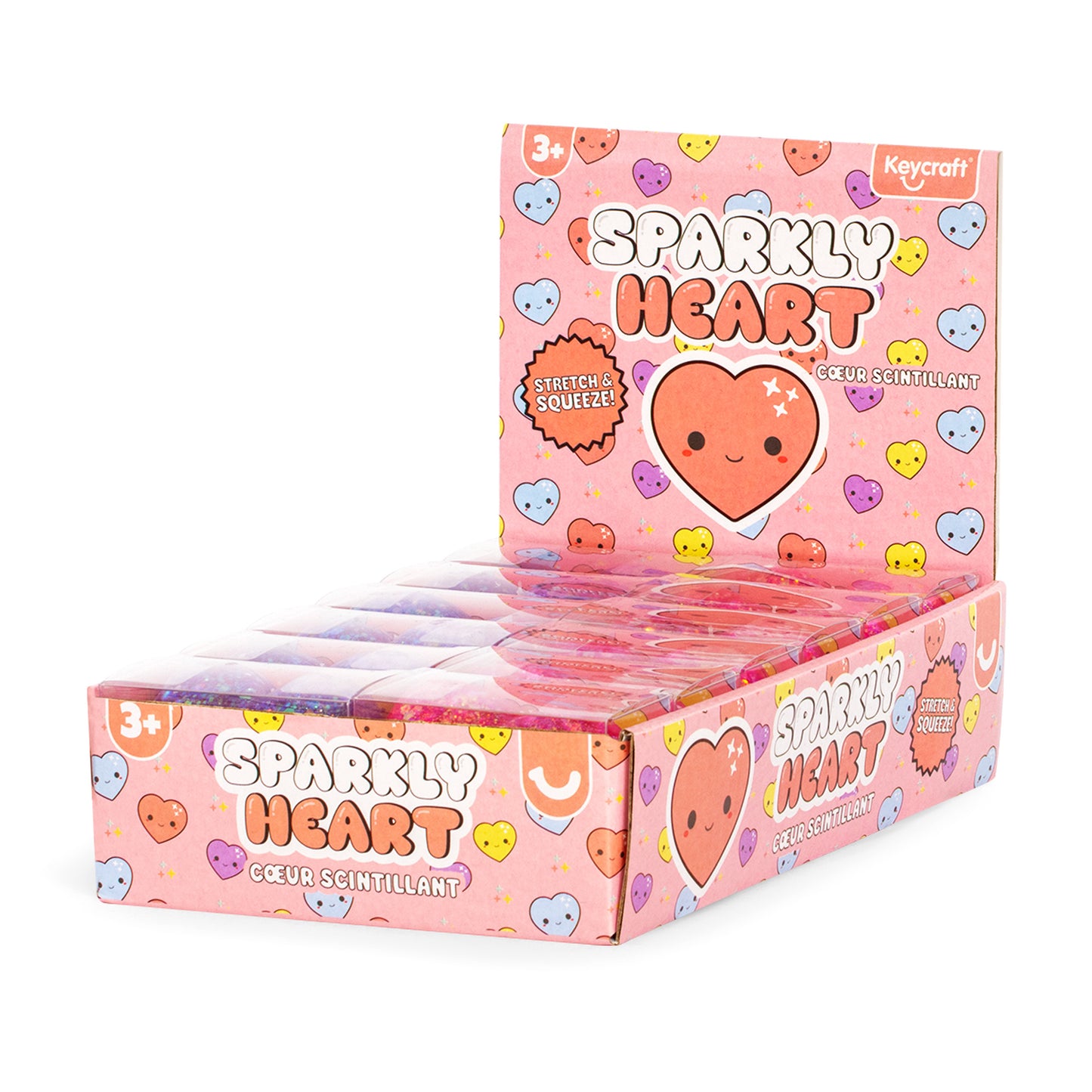 Keycraft Sparkly Squishy Heart