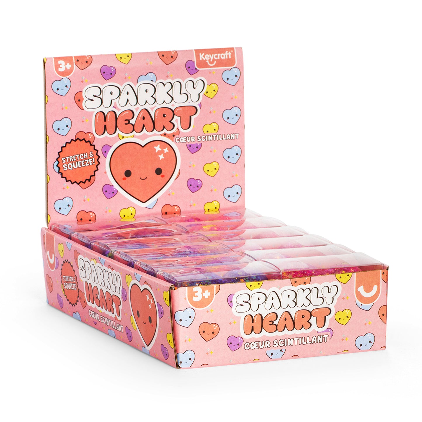 Keycraft Sparkly Squishy Heart