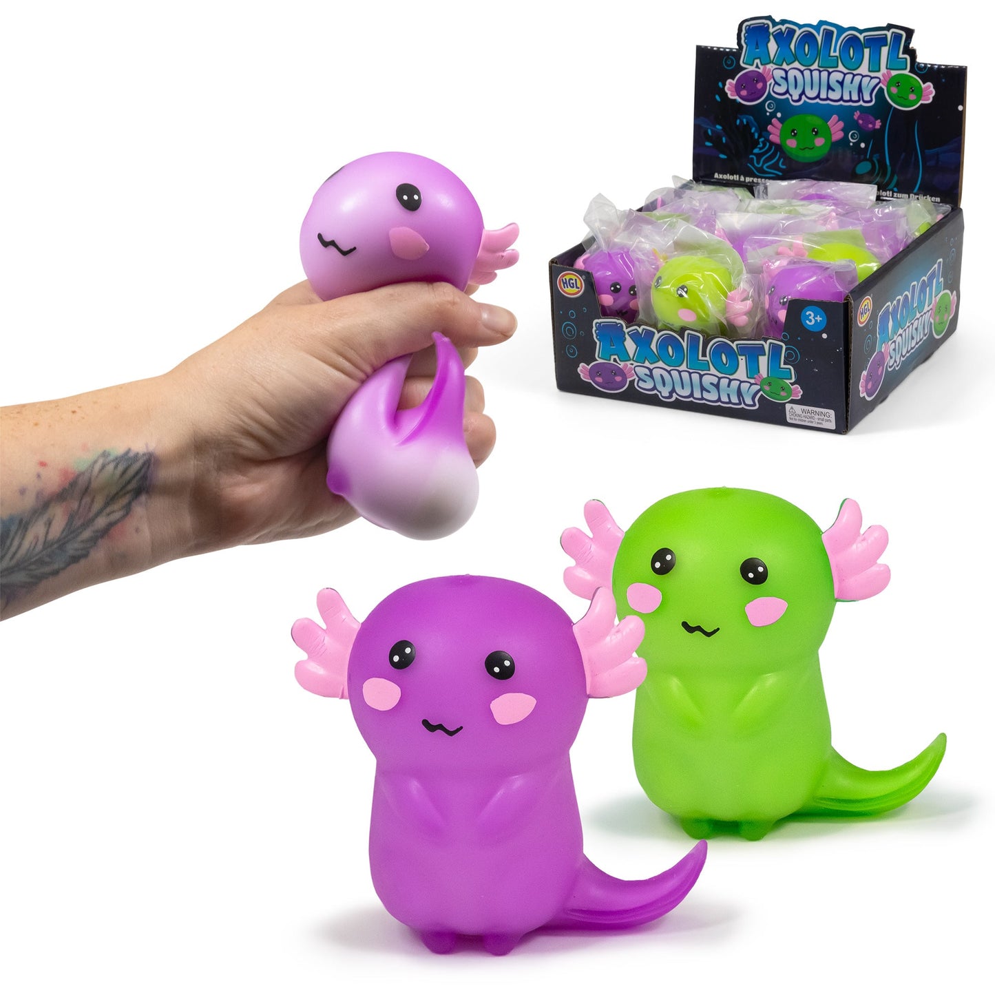Squishy Foam Filled Axolotl Sensory Toy