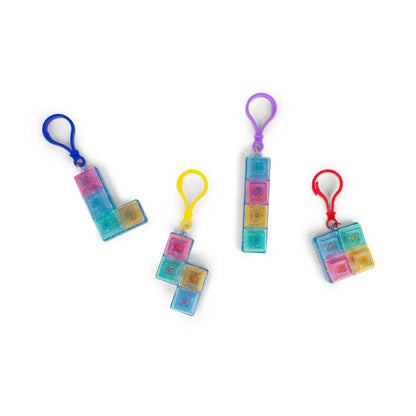 Glitter Clicker Fidget Key Chain