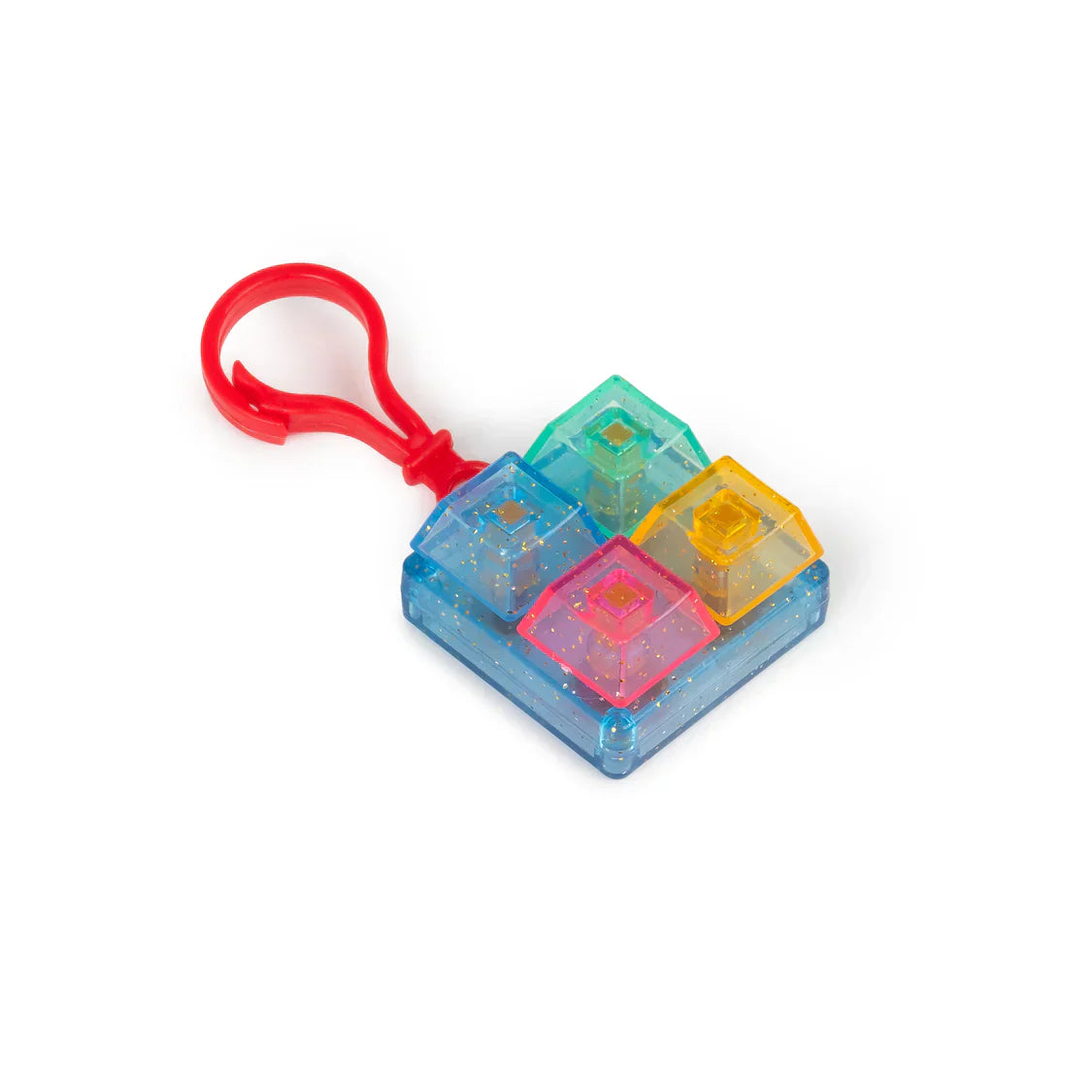 Glitter Clicker Fidget Key Chain