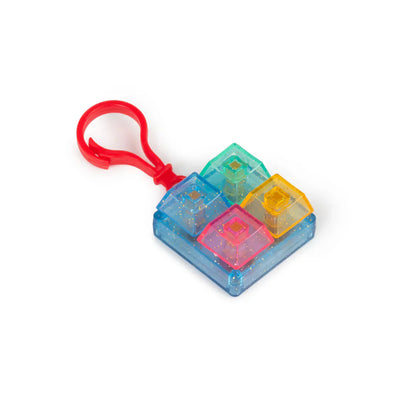 Glitter Clicker Fidget Key Chain