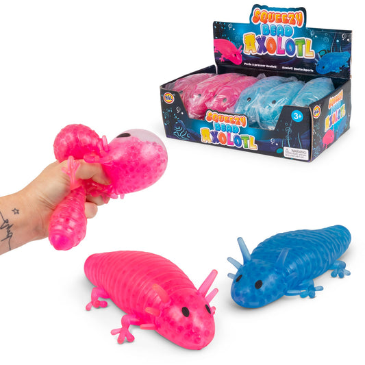 Squeezy Beaded Axolotl