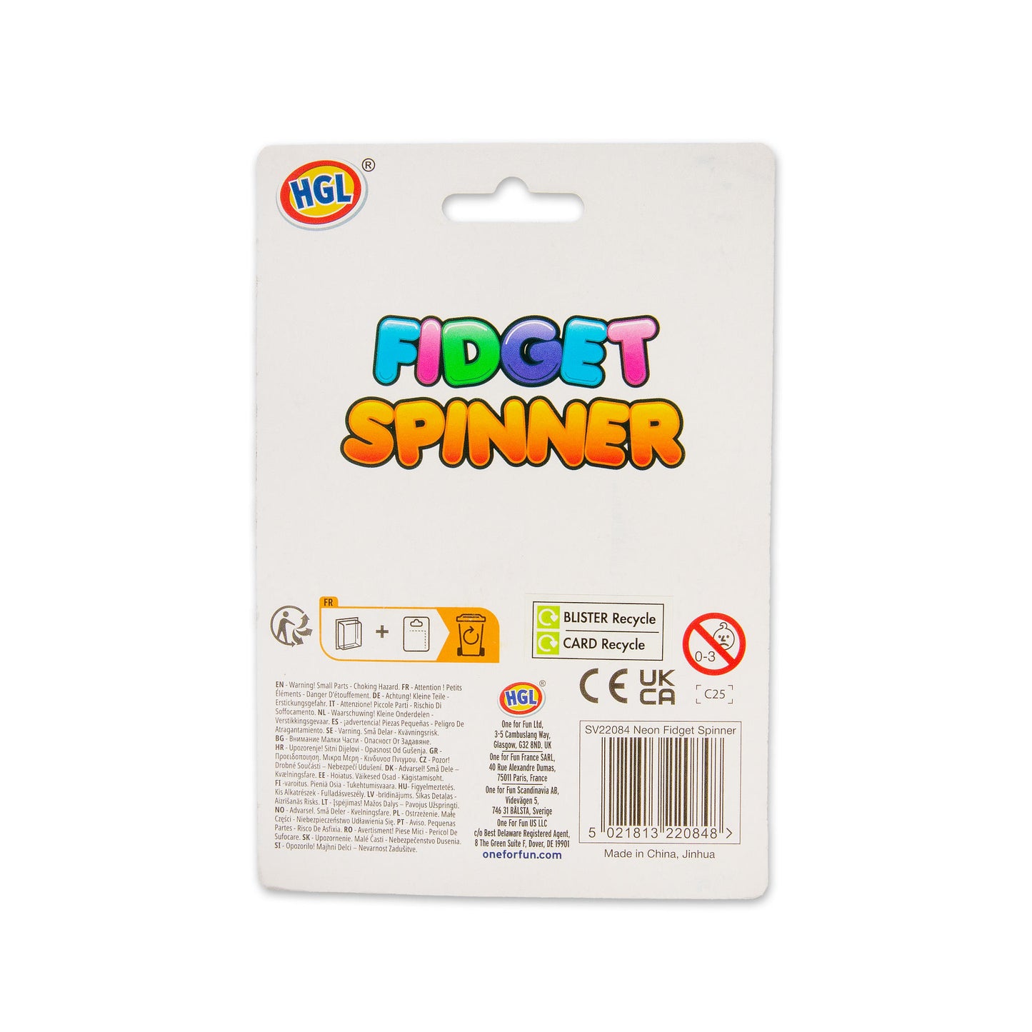 HGL Neon Fidget Spinner