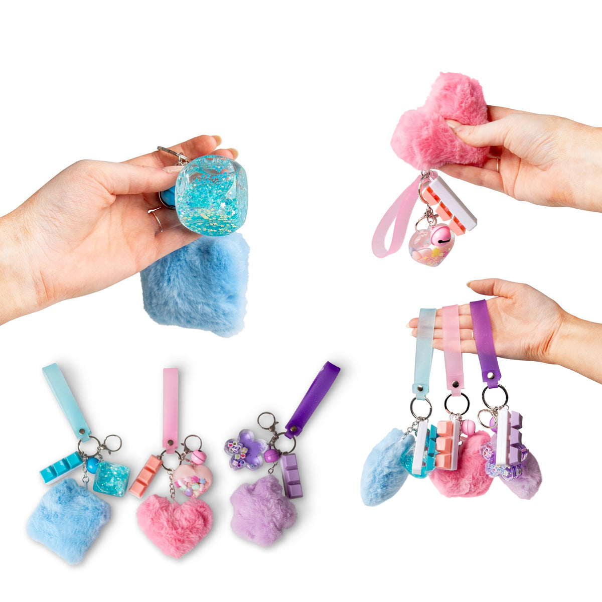 HGL Fluffy Fidget Keychain