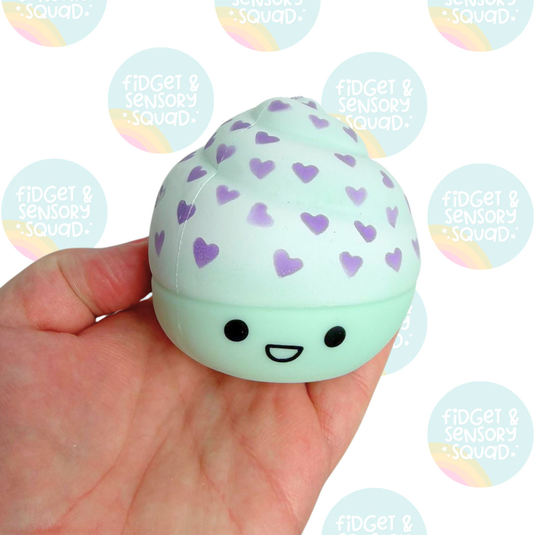 Squishy Sand Filled Cupcake Sensory Toy