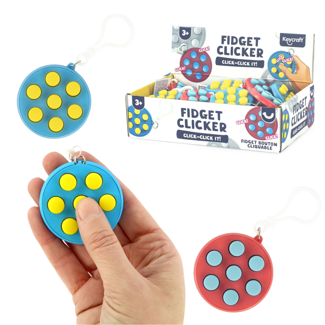 Popping Clicker Fidget Keyring