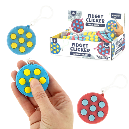 Popping Clicker Fidget Keyring