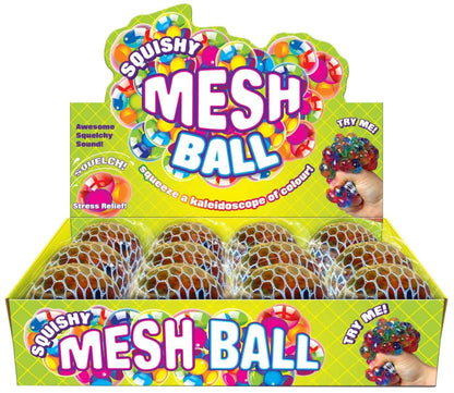Mesh-Covered Orb Squishy Sensory Ball