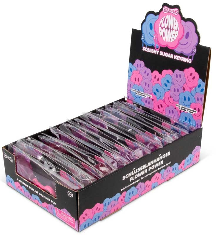 Scrunchems Flower Power Squishy Keychain