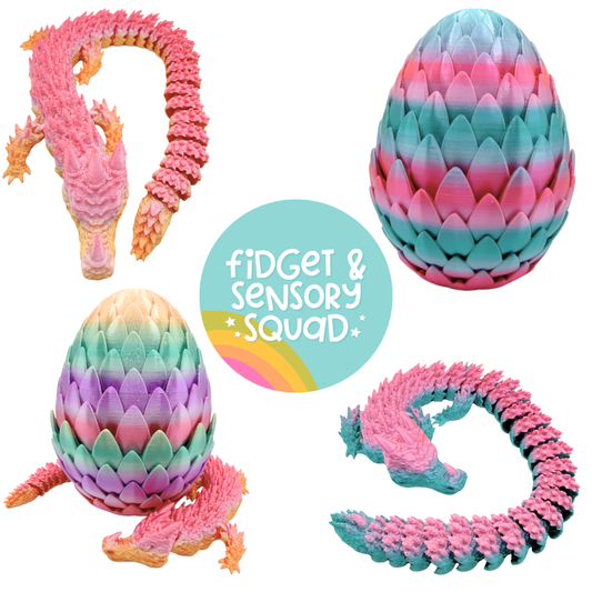 3D Printed Dragon & Dragon Egg